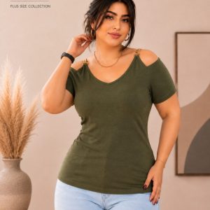 تاپ زنانه زنجیر طلایی ماچا